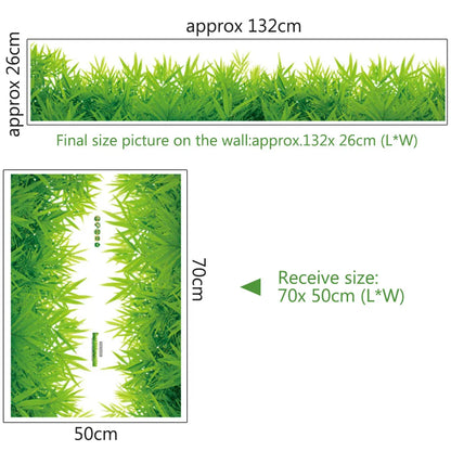 Waterproof Removable DIY Green Grass /flowers