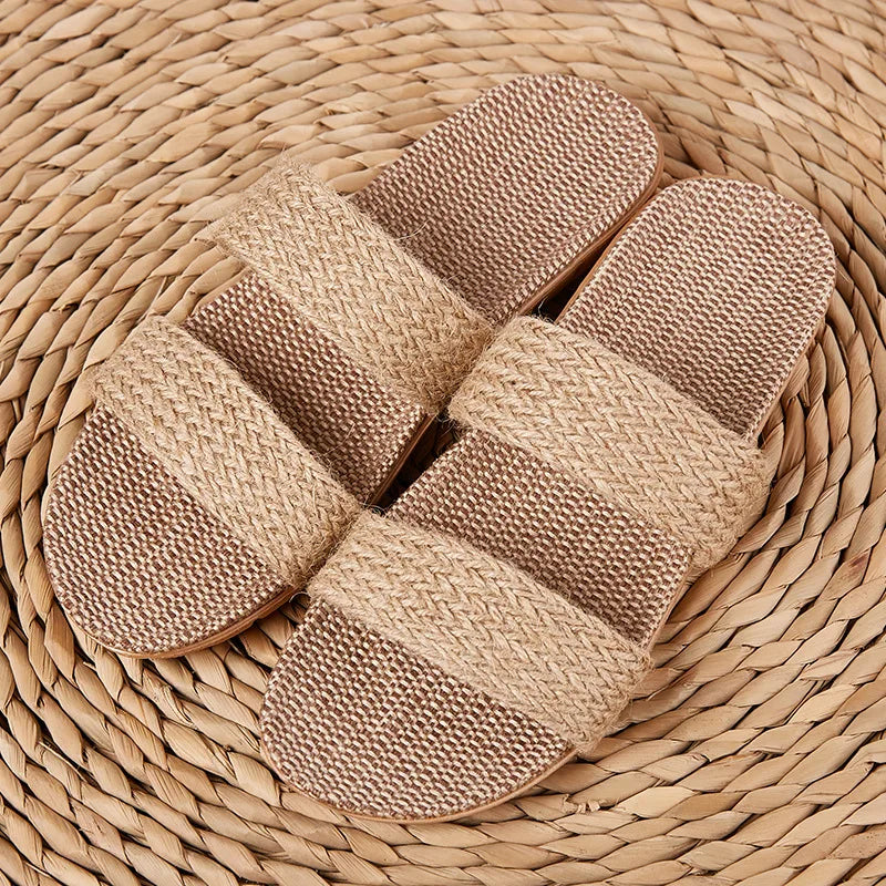 Women Linen Slippers