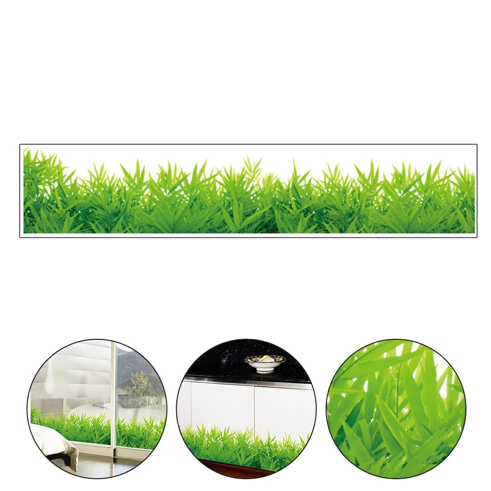 Waterproof Removable DIY Green Grass /flowers