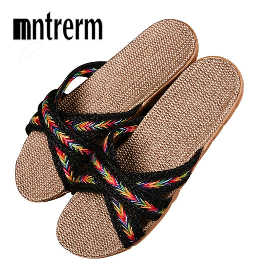 Women Linen Slippers