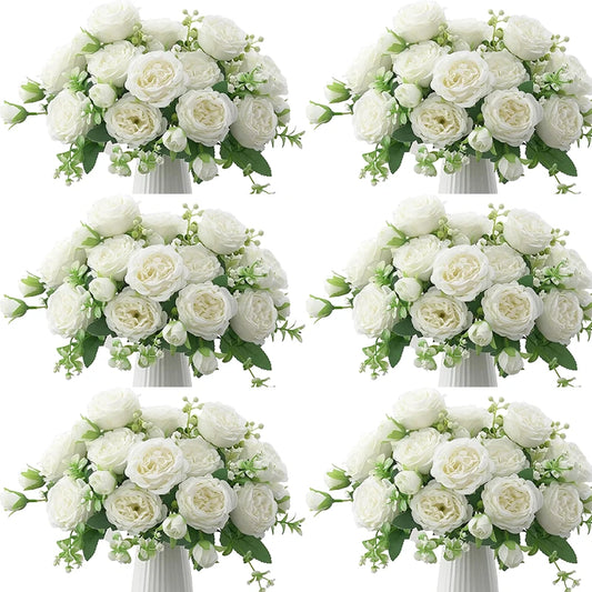 10 Bundles Artificial Peony Flowers